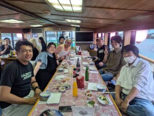 今年の納涼会は社長念願？の屋形船でしたー